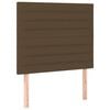 vidaXL T&ecirc;te de lit Marron fonc&eacute; 90x5x118/128 cm Tissu