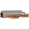 vidaXL Ensemble de canap&eacute;s d'ext&eacute;rieur 6 pcs Naturel et gris clair