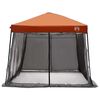 vidaXL Ensemble de Tentes de Camping avec toit 2 pcs Gris et orange