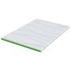 vidaXL Surmatelas Blanc et vert 140 x 200 cm Tissu Jacquard