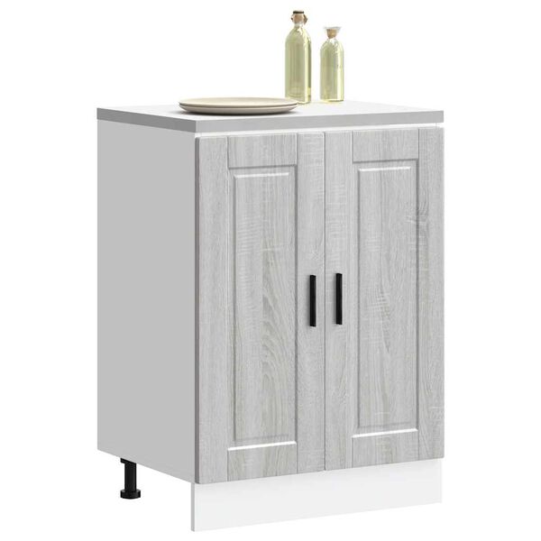 vidaXL Armoire de cuisine Porto sonoma gris bois d'ing&eacute;nierie