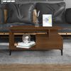 vidaXL Table basse Chêne marron 90x49x45 cm Bois d'ingénierie