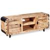 vidaXL Meuble TV Bois de manguier massif 120x30x50 cm