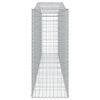 vidaXL Paniers à gabions arqués 8 pcs 400x50x120/140 cm Fer galvanisé