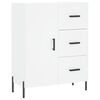 vidaXL Buffet blanc 69,5x34x90 cm bois d'ing&eacute;nierie