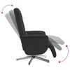 vidaXL Fauteuil inclinable de massage avec repose-pieds noir tissu
