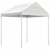 vidaXL Belv&eacute;d&egrave;re avec toit blanc 4,46x2,28x2,69 m poly&eacute;thyl&egrave;ne