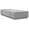 vidaXL Cadre de lit sans matelas gris béton 90x200 cm