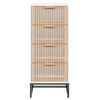 vidaXL Buffet haut blanc 40x30x95 cm bois d'ingénierie
