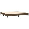 vidaXL Sommier &agrave; lattes de lit matelas et LED Marron fonc&eacute; 200x200 cm