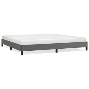 vidaXL Cadre de lit sans matelas gris 200x200 cm similicuir