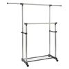 Practo Home Porte-v&ecirc;tements r&eacute;glable avec doubles cintres