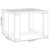 vidaXL Chaises longues lot de 2 avec table blanc bois massif de pin
