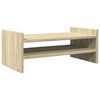 vidaXL Support de moniteur ch&ecirc;ne sonoma 50x27x20 cm bois d'ing&eacute;nierie