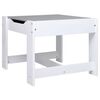vidaXL Table pour enfants avec 2 chaises Blanc MDF