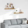 vidaXL &Eacute;tag&egrave;re Murale 2 pcs Beige 90 x 23,5 x 4 cm Bois d'ing&eacute;nierie