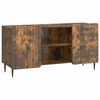 vidaXL Meuble TV 102 x 34,5 x 52 cm Ch&ecirc;ne fum&eacute; Bois d'ing&eacute;nierie