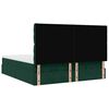 VidaXL Cadre de lit ottoman avec matelas vert fonc&eacute; 180x200cm velours