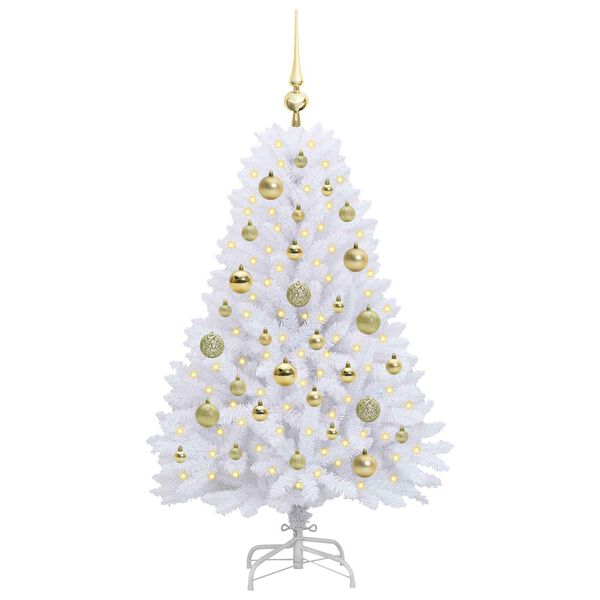 vidaXL Sapin de No&euml;l Artificiel &agrave; Branches Articul&eacute;es Blanc 120 cm