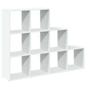 vidaXL &Eacute;tag&egrave;re s&eacute;paratrice de pi&egrave;ce &agrave; 3 niveaux blanc 137,5x29x103,5cm