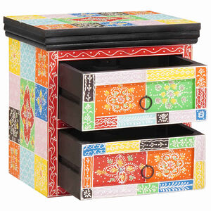 vidaXL Cabinet de chevet Multicolore 40 x 30 x 40 cm