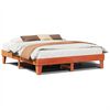 vidaXL Cadre de lit sans matelas cire marron 200x200cm bois pin massif
