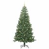 vidaXL Sapin de No&euml;l avec 300 LED avec support Vert 240 cm PVC