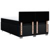 vidaXL Sommier &agrave; lattes de lit avec matelas Noir 160x200 cm Tissu