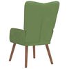 vidaXL Chaise de relaxation Vert clair Velours