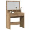 vidaXL Table de Toilette Ch&ecirc;ne artisanal 80 x 41 x 134,5 cm