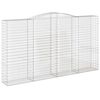 vidaXL Panier de gabions arqu&eacute; 400x50x220/240 cm Fer galvanis&eacute;