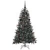 vidaXL Sapin de No&euml;l artificiel Vert 150 cm PVC, plastique et acier