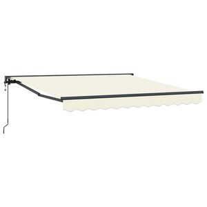 vidaXL Auvent R&eacute;tractable Cr&egrave;me 300 x 250 cm Aluminium et Tissu