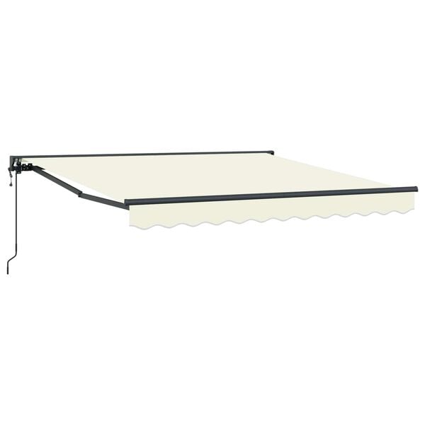 vidaXL Auvent R&eacute;tractable Cr&egrave;me 300 x 250 cm Aluminium et Tissu