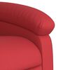 vidaXL Fauteuil de massage inclinable électrique rouge similicuir