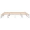 vidaXL Cadre de lit sans matelas blanc 200x200 cm bois massif de pin