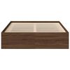 vidaXL Cadre de lit sans matelas ch&ecirc;ne marron 120x190 cm