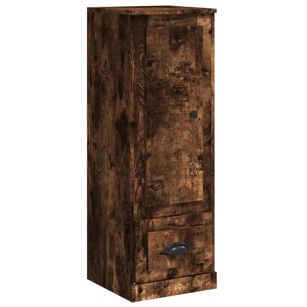 vidaXL Buffet haut ch&ecirc;ne fum&eacute; 36x35,5x103,5 cm bois d'ing&eacute;nierie