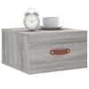 vidaXL Tables de chevet murales 2 pcs sonoma gris 35x35x20 cm