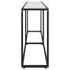 vidaXL Table console Transparent 220x35x75,5 cm Verre tremp&eacute;