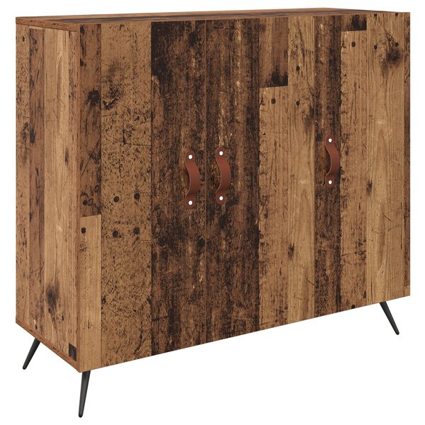 vidaXL Buffet Bois ancien 89,5 x 34 x 80 cm Bois d'ing&eacute;nierie