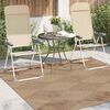 vidaXL Tapis de surface Carr&eacute; AGIRA Naturel 200 x 200 cm Polyester