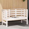 vidaXL Banc de jardin blanc 111,5x53x71 cm bois massif de pin