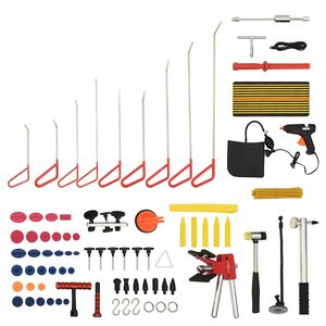 vidaXL Kit d'outils de d&eacute;bosselage sans peinture 76 pcs