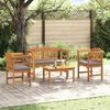 vidaXL Ensemble de salon Rose de jardin 4 pcs Naturel