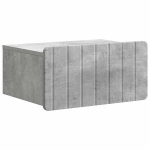 vidaXL Cabinet de chevet mural Gris b&eacute;ton 49 x 34,5 x 24 cm