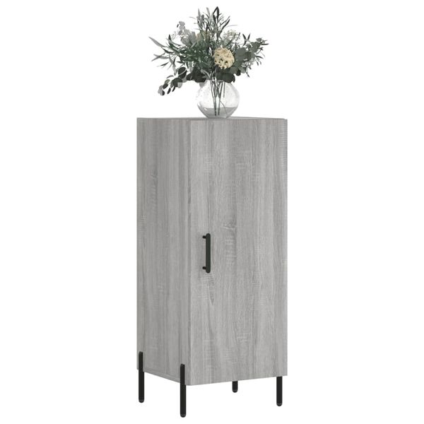 vidaXL Buffet Sonoma gris 34,5x34x90 cm Bois d'ing&eacute;nierie