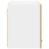vidaXL Armoire suspendue 2 pcs Ch&ecirc;ne Sonoma et Blanc 60 x 31 x 40 cm