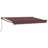 vidaXL Auvent r&eacute;tractable Marron 3 x 2 m 100% Polyester et Aluminium