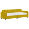 vidaXL Lit de jour avec matelas jaune 80x200 cm velours